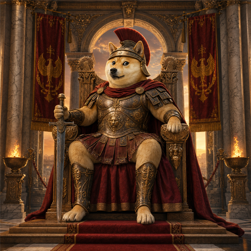 Dogeus enthroned